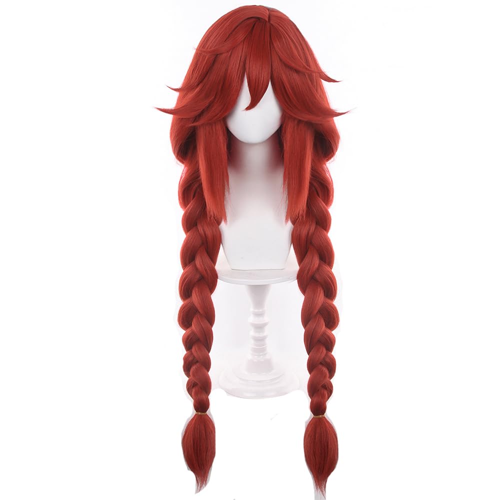 Anime Cosplay Red Hair - Anime Gachiakuta Eishia Stilza Cosplay Wigs