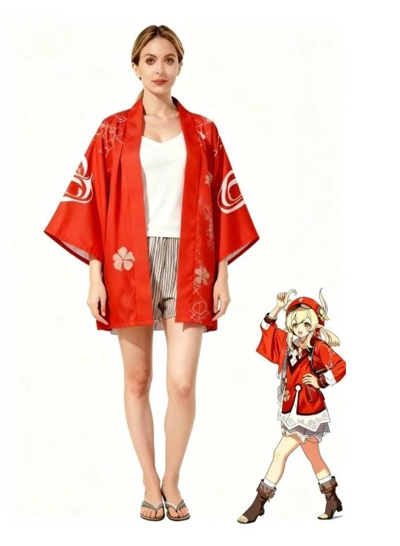 Anime Cosplay Kimono - Genshin Impact Cosplay Kimono Cloak Animation