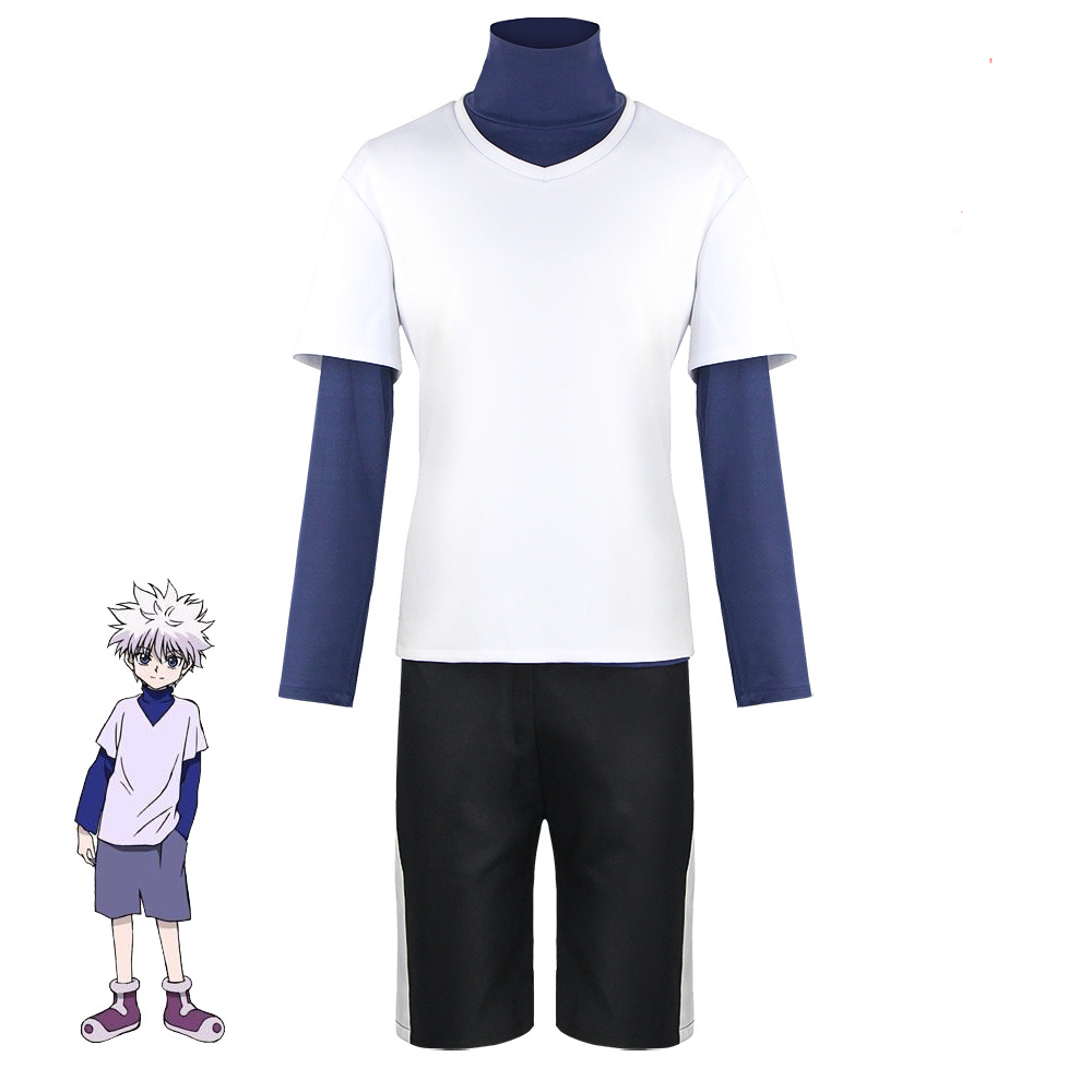 Cosplay Anime Killua Zoldyck - Anime Killua Zoldyck Cosplay Costume Tops