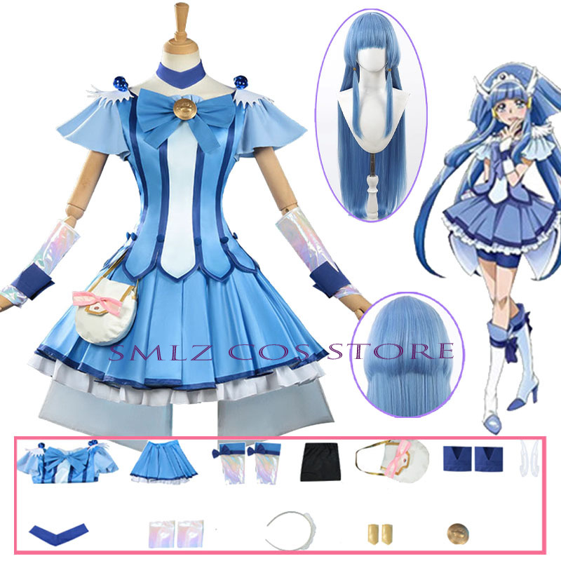 Anime Cosplay Girl Costume - Cure Beauty Cosplay Anime Smile Glitter