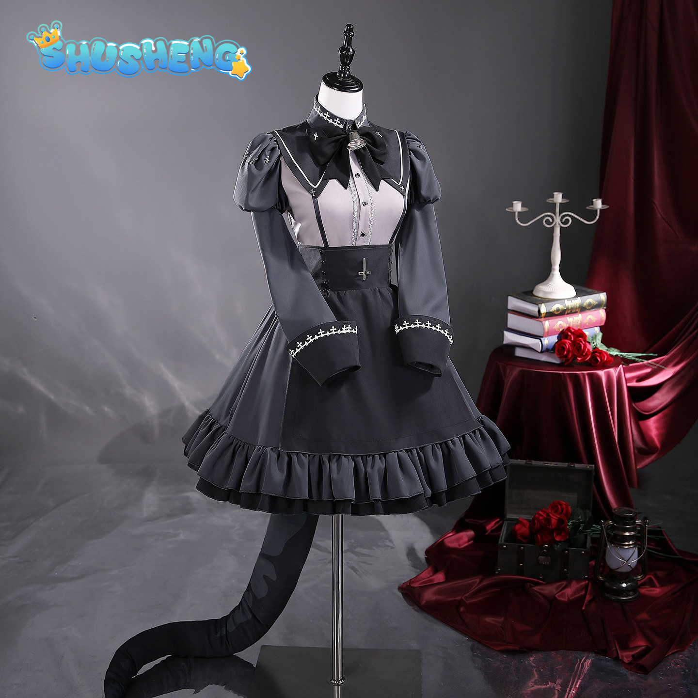 Anime Cosplay Maid - Nanahira Game PUKEY GODDESS SHOT TRICK