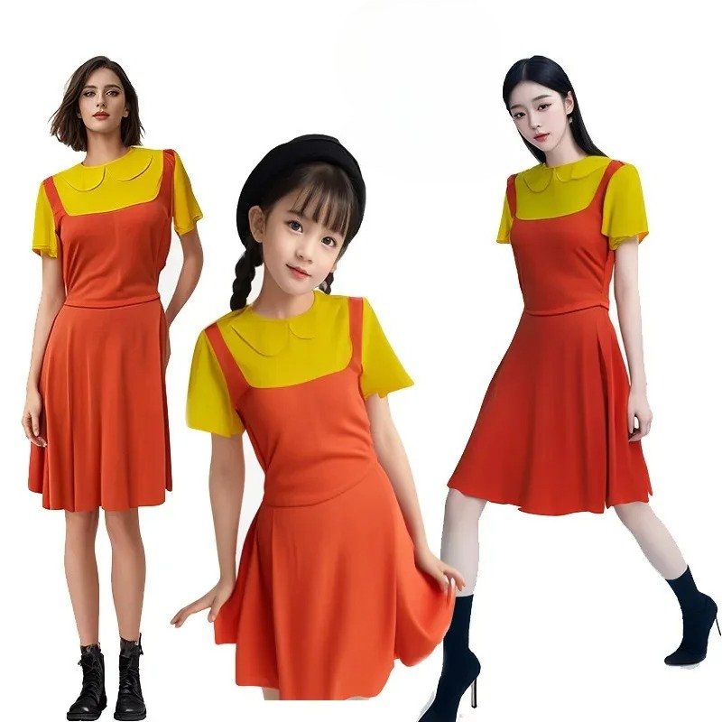 Cosplay Korean Anime - Women Kids Korean Game Cosplay Costume