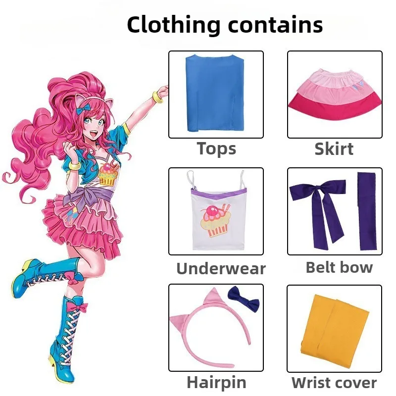 Anime Cosplay Little Girl - Anime Little Pony Pinkie Pie Cosplay