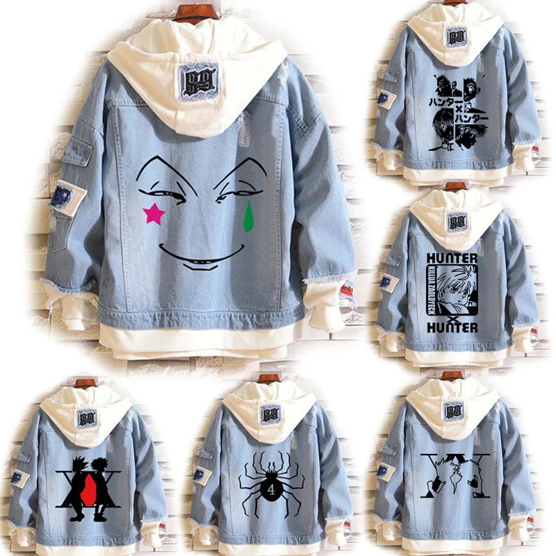 Cosplay Anime Killua Zoldyck - Anime Hisoka Cosplay Costume HUNTER×HUNTER Denim