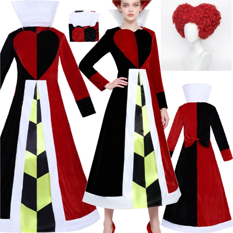 Queen Anime Red Heart Movie Co - Anime Cosplay Red Hair review and price