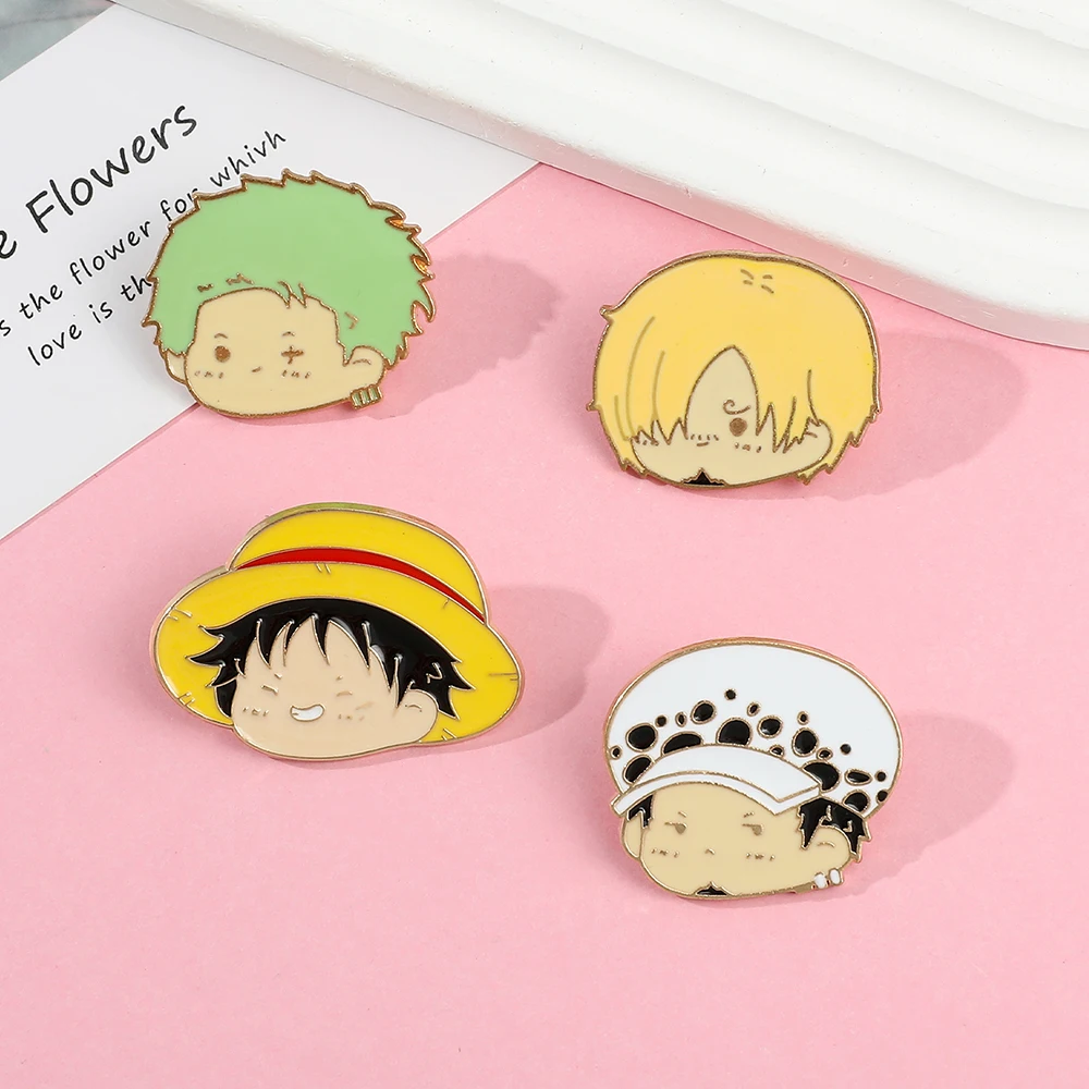 4 Pcs Anime Character Brooch S - Cosplay Anime Zoro review and price
