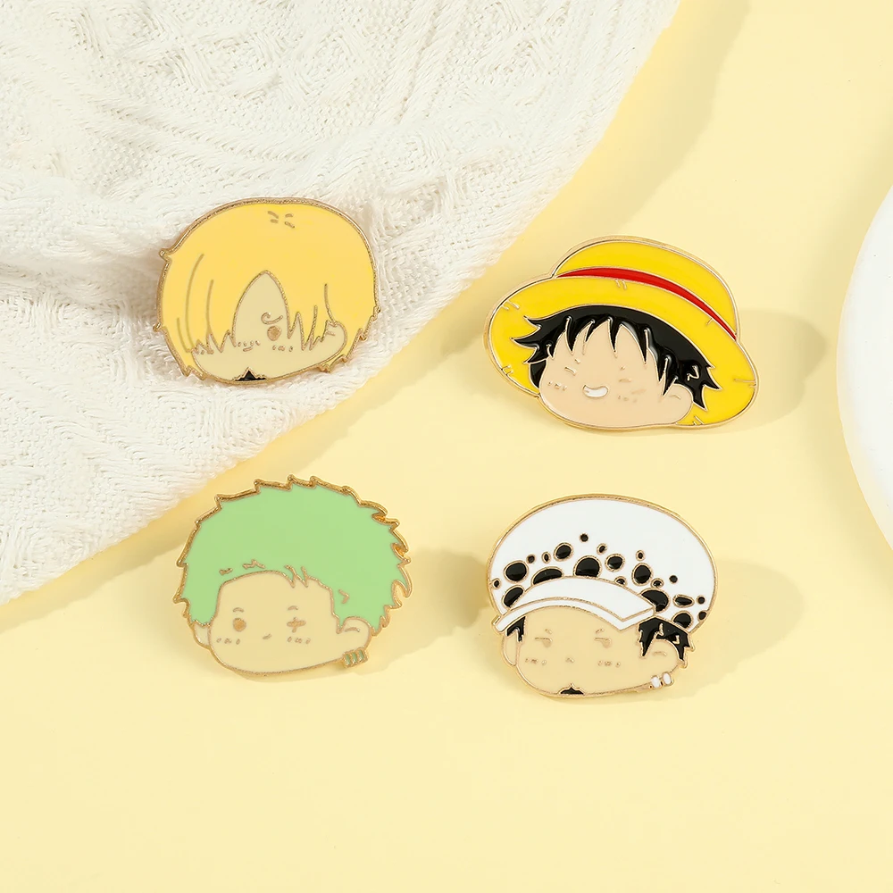 4 Pcs Anime Character Brooch S - Cosplay Anime Zoro review and price