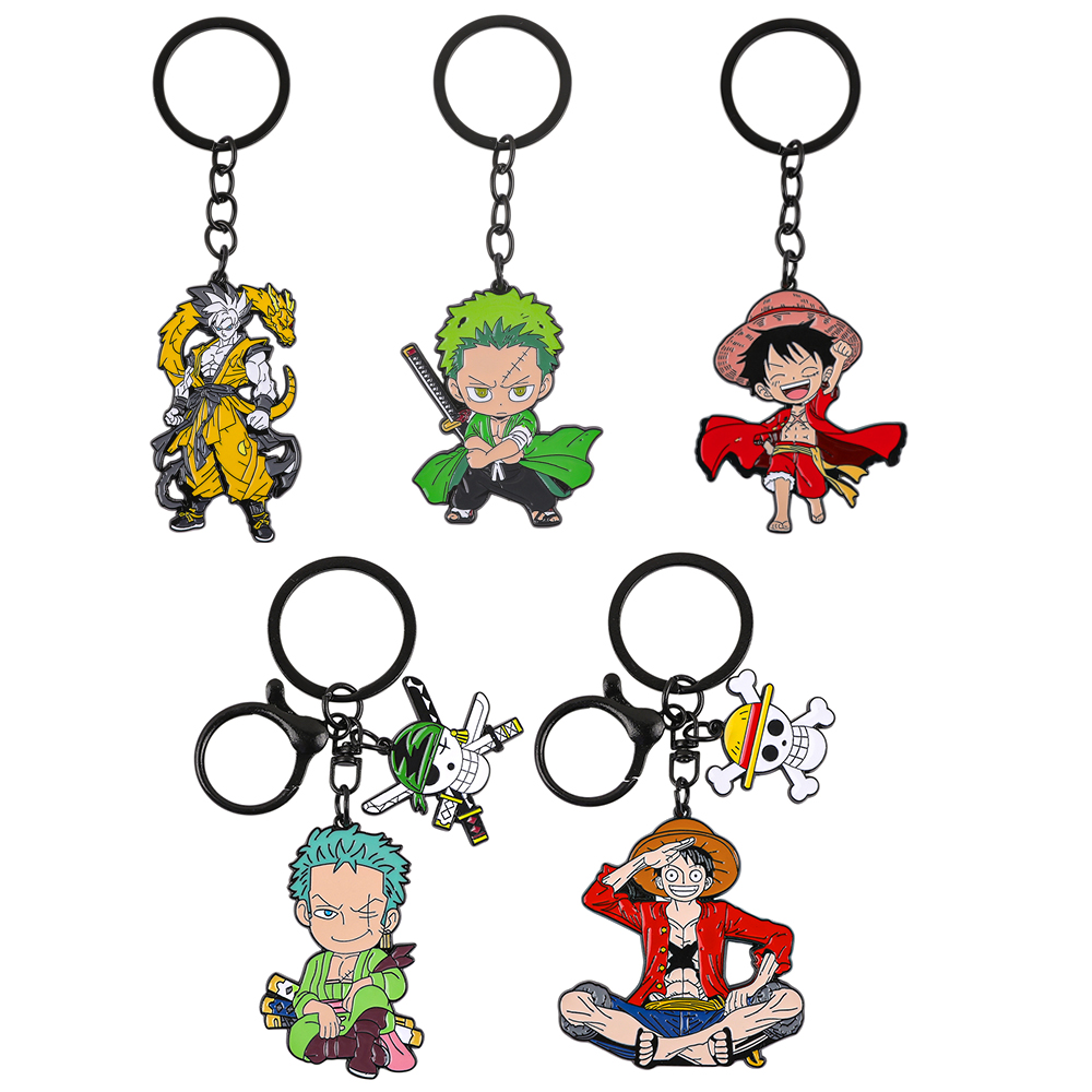 One Piece Anime Keychain Set - - Cosplay Anime Zoro review and price