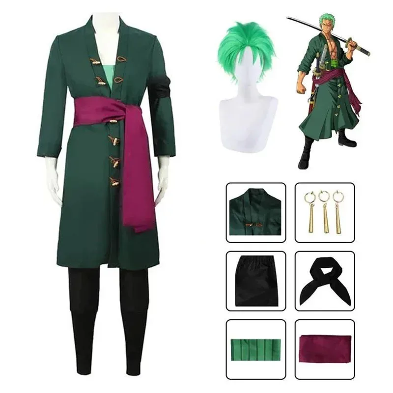 Anime Roronoa Cosplay Costume  - Cosplay Anime Zoro review and price
