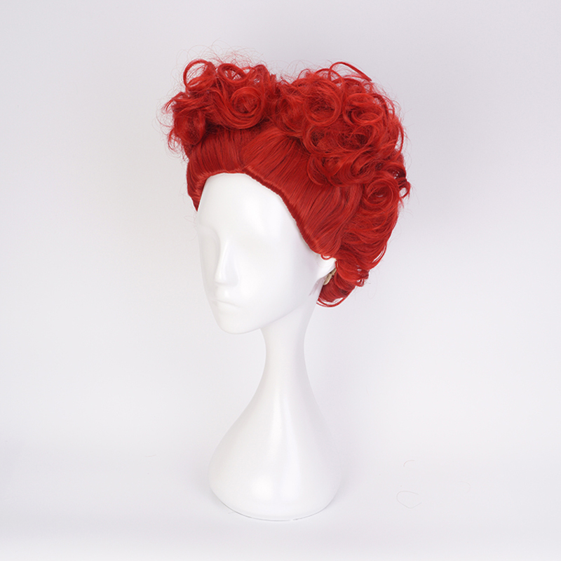 Alice Red Queen Cosplay Wig Qu - Anime Cosplay Red Hair review and price