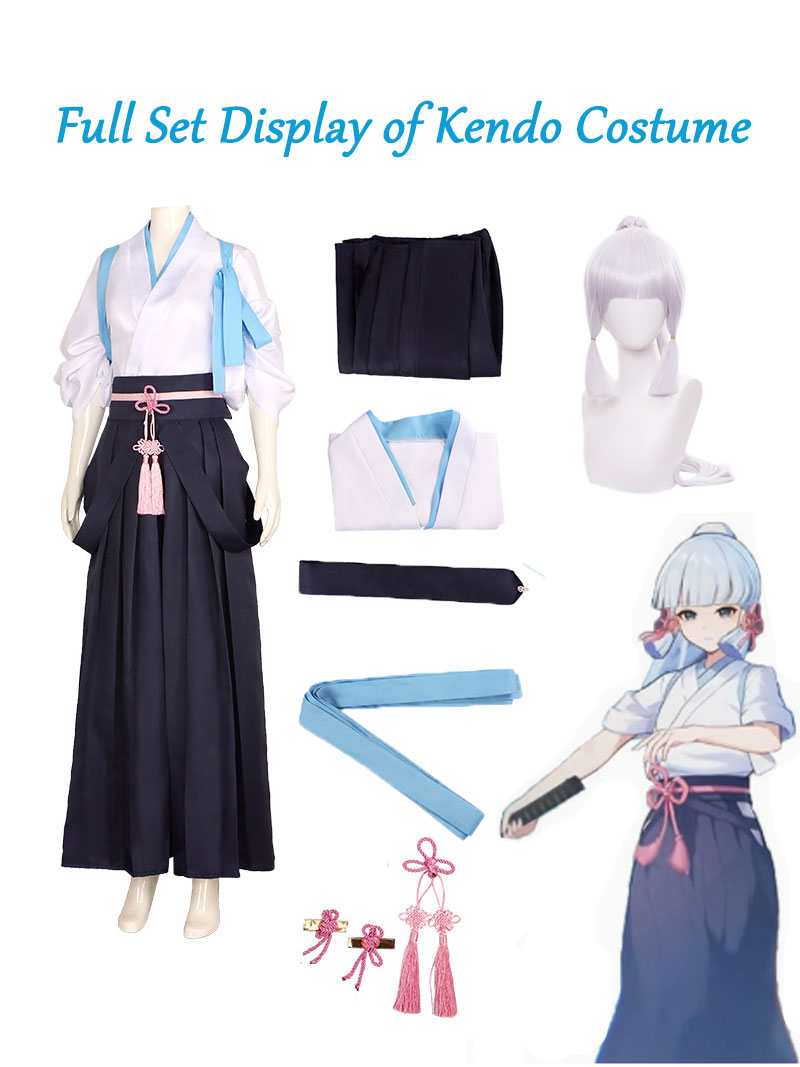 Kamisato Ayaka Cosplay Kimono  - Anime Cosplay Kimono review and price
