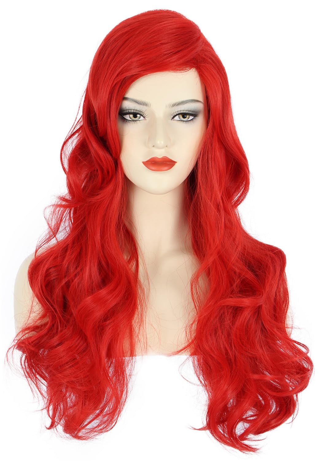 Women Long Wavy Red Wigs Hallo - Anime Cosplay Red Hair review and price