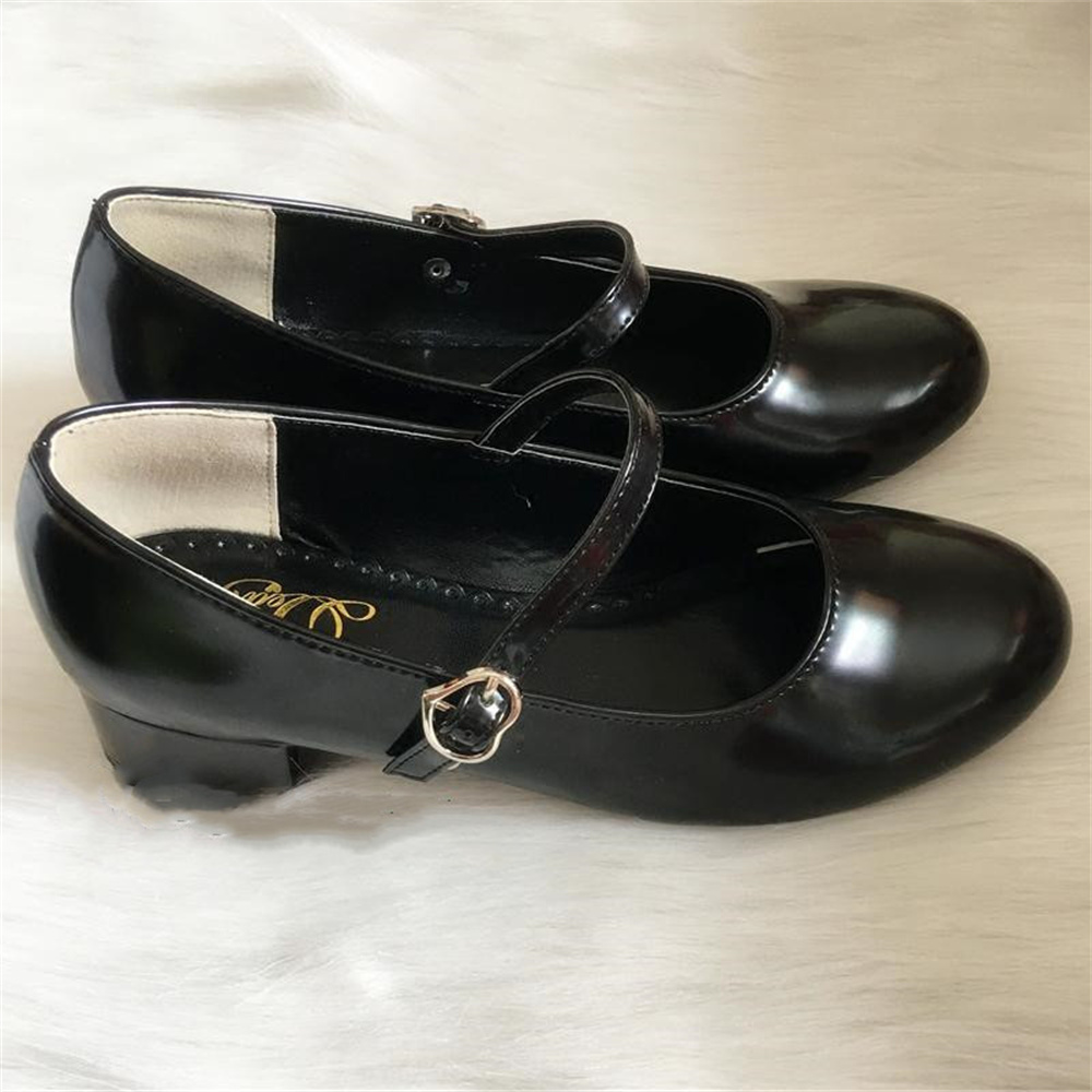 Low Heel Round Head PU Shoes G - Cosplay Korean Anime review and price