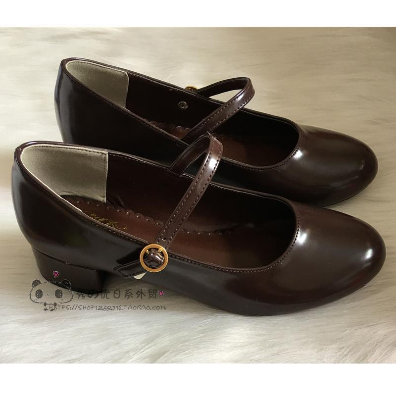 Low Heel Round Head PU Shoes G - Cosplay Korean Anime review and price
