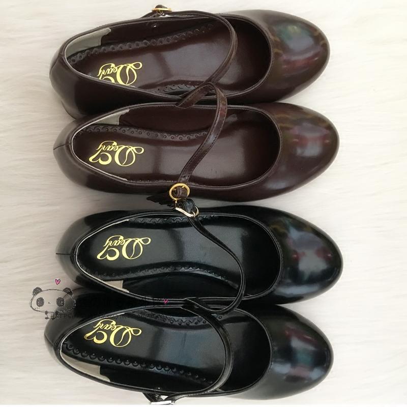 Low Heel Round Head PU Shoes G - Cosplay Korean Anime review and price