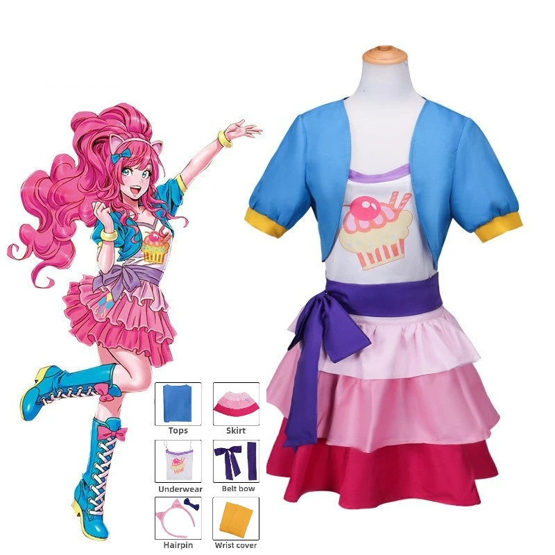 Anime Little Pony Pinkie Pie C - Anime Cosplay Little Girl review and price