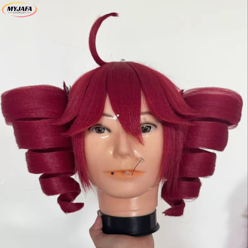 Anime Kasane Teto Cosplay Wig  - Anime Cosplay Red Hair review and price